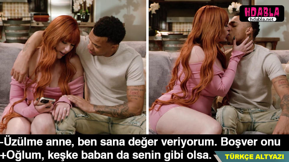 Üzgün Annesinin duygusal anından faydalandı dudaklarına yapıştı